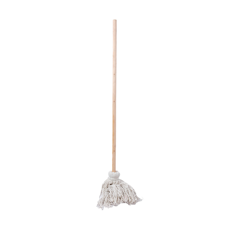Qizheng 100% Cotton Mop, White Cotton Thread, 35cm, 104cm Handle