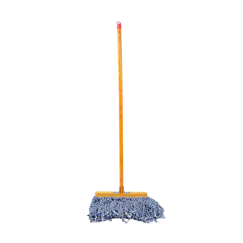 Qizheng Wooden Handle Wide-Head Cotton Mop, 120cm Length
