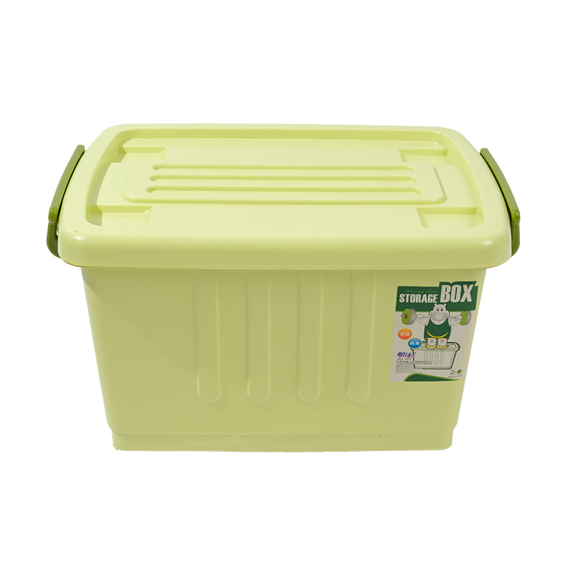 Qizheng Storage Box, 44.5*32*26cm, Yellow-Green, 14/Bundle