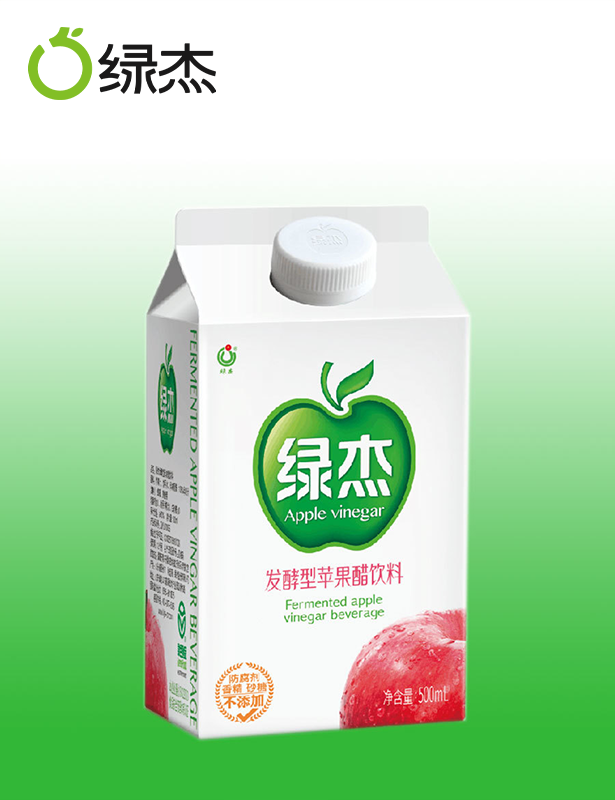 Lvjie Apple Vinegar Drink 500ml Boxed Sucrose-free Fruit Vinegar Apple Juice Drink