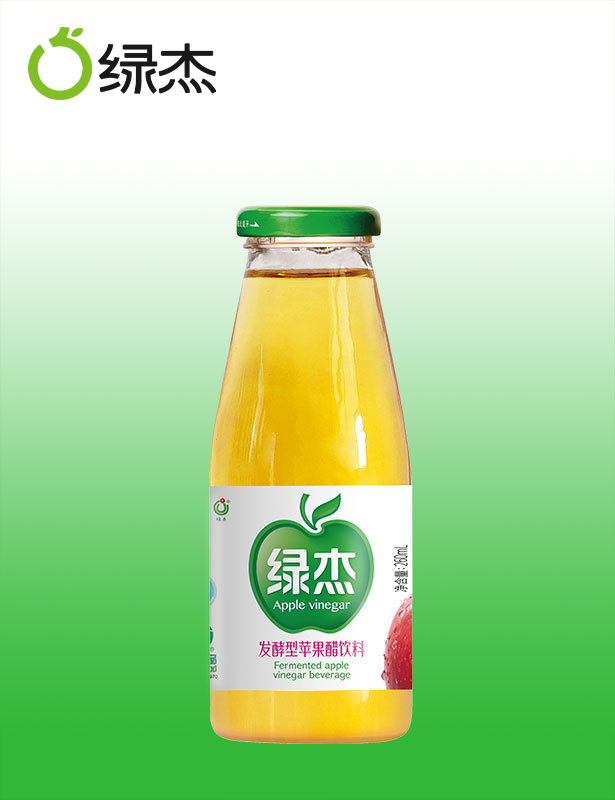 Icy Lvjie Apple Vinegar Drink 260ml Glass Bottle Fruit Vinegar Drink-Sucrose-free Drink