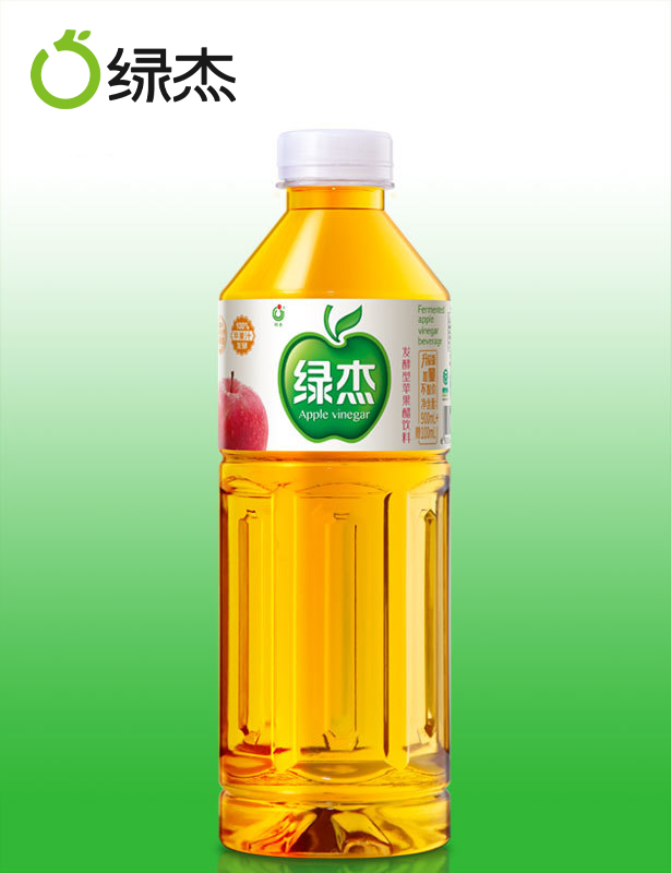 Lvjie Fermented Apple Vinegar Drink 1L Sucrose-free Large Bottle Fruit Vinegar Juice Drink