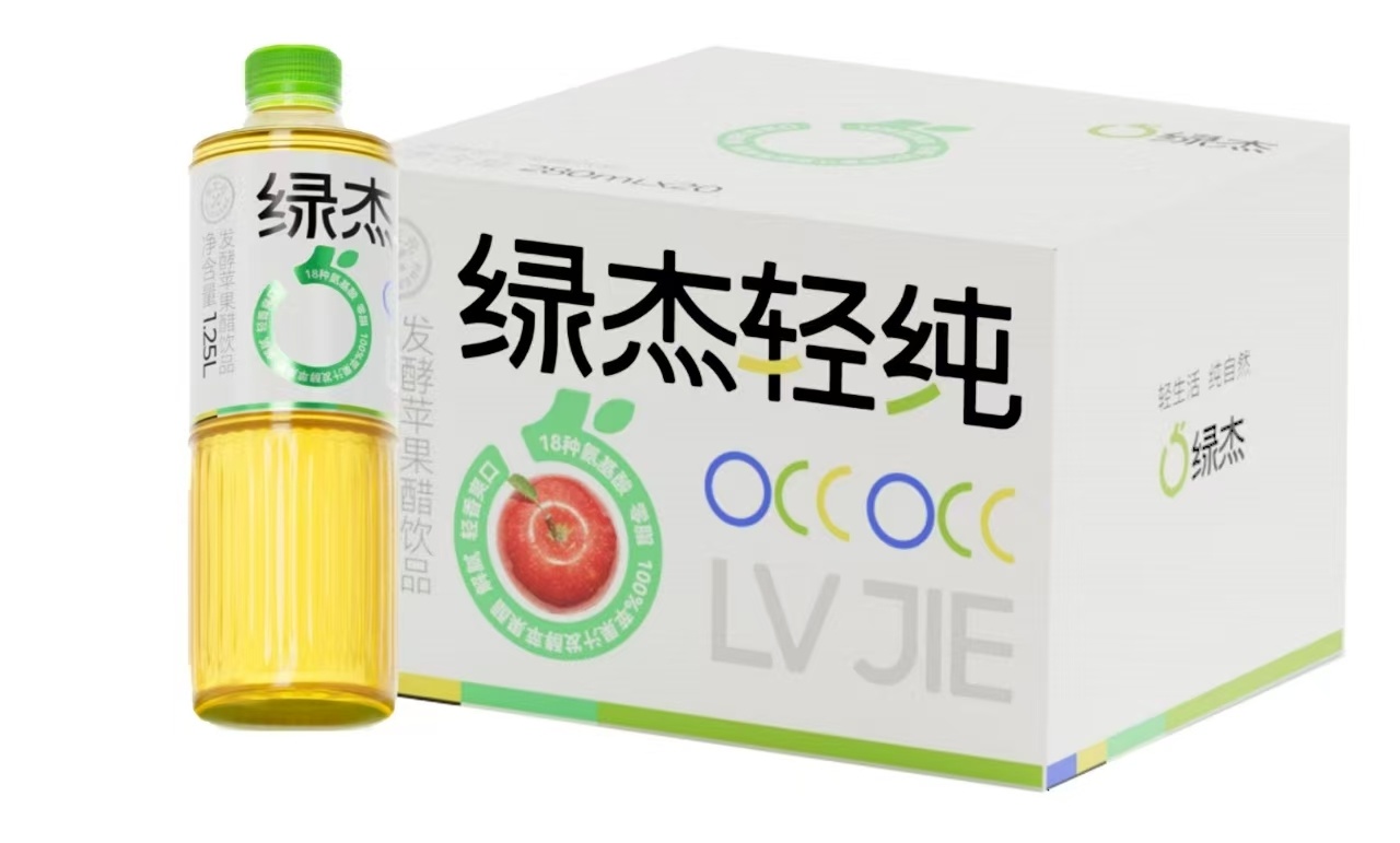 绿杰轻纯益生元苹果醋饮品 1.25LmlX6