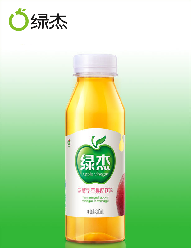 Lvjie Apple Vinegar Drink Fermented Weak Alkaline sucrose-free Drink Convenient Light Food Direct drink 300ml