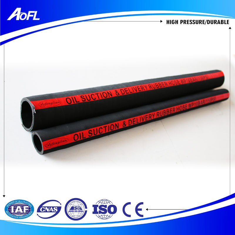 Oil suction and delivery rubber hose