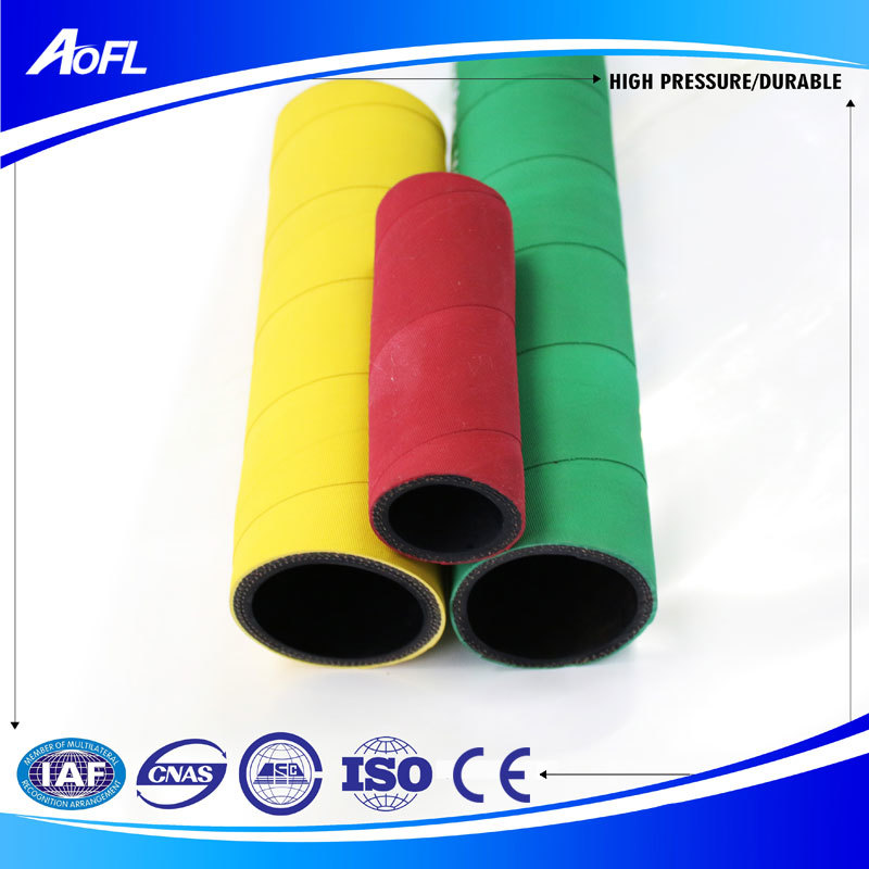 Colourful fabric cover air rubber hose