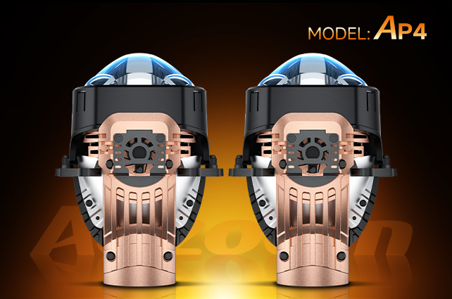 "AP4" HIGH-EFFICIENCY HIGH BEAM FILL-IN DUAL DIRECT LIGHT SQUARE LED LENS MODULE