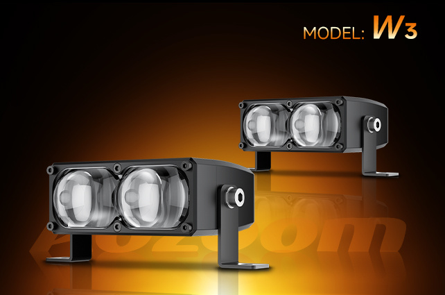 "W3" AOZOOM W3 LED MULTI-FUNCTIONAL DUAL BEAM EXTERNAL LAMP