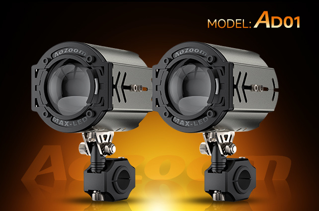 "AD01" AOZOOM SMART HIGH EFFICIENCY MOTORCYCLE EXTERNAL TRHLGHT LED SPOTLIGHT