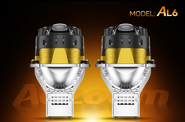 "AL6" HIGH LUMINOUS EFFICACY HIGH LIGHT ENHANCEMENT DUAL DIRECT LED & LASER LENS MODULE