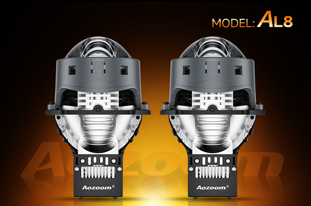 "AL8" ULTRA HIGH EFFICIENCY TIR FILL LIGHT ENHANCED SINGLE DIRECT LED & LASER LENS MODULE