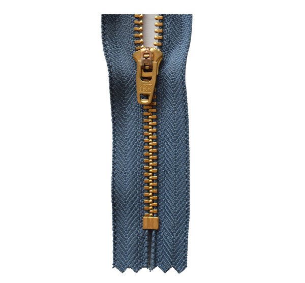No. 4 Y Gold-Copper Tooth Closed Tail Zipper, GSN8 Semi-automatic Head