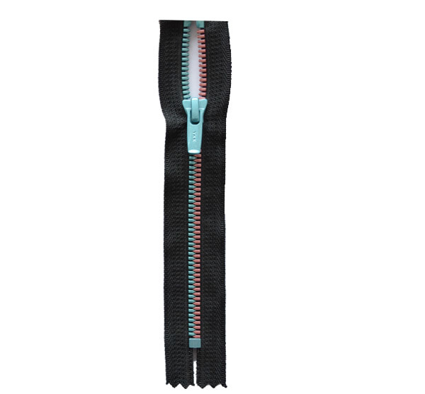 Metaluxe No. 5 Metal Resin Closed-tail Zipper, Coloured Teeth
