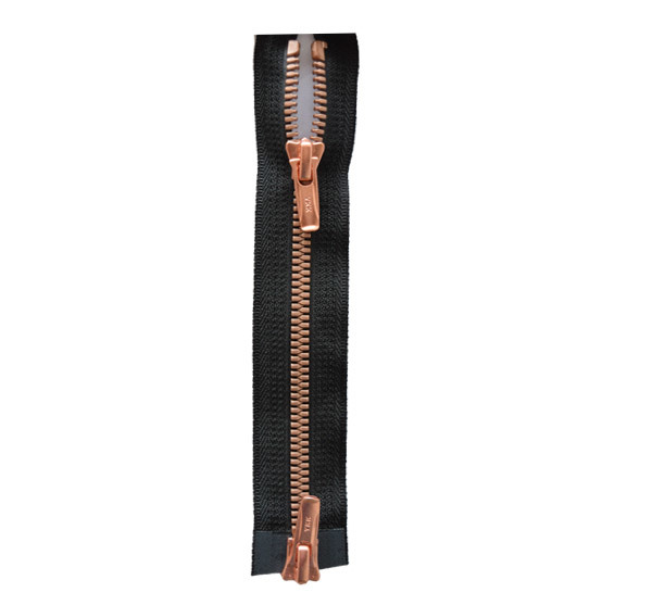 No.5 Metaluxe Metallic Resin Double Open Tail Zipper