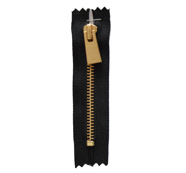 5th gold and copper closed tail zipper