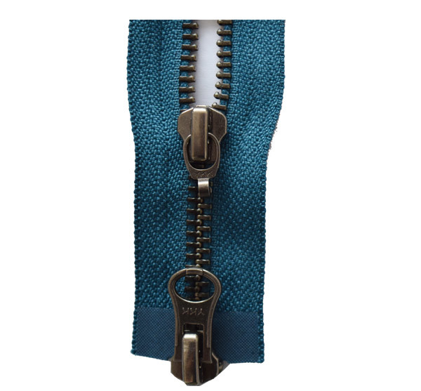 No. 5 gun color double tail zipper