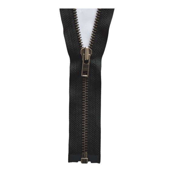 No. 7 ancient silver closed tail zipper