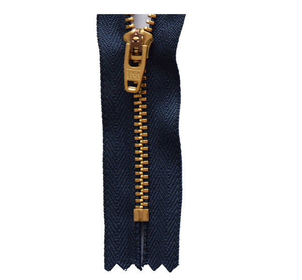 Type 3 Y Gold-Copper Closed-End Zipper