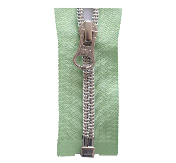 Metallion No. 5 Metallion Metallion Metallic Nylon Open-tail Zipper with Silver Teeth