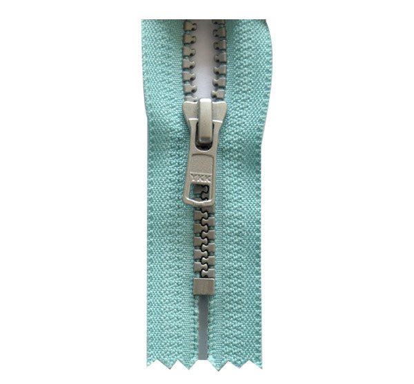 No. 5 Metallic Resin Closed-tail Zipper with Silver Teeth