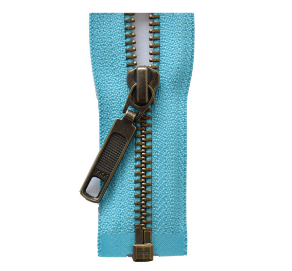 No. 5 green bronze open tail zipper