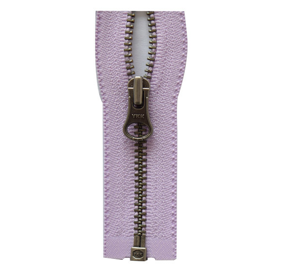 No. 3 ancient silver open zipper
