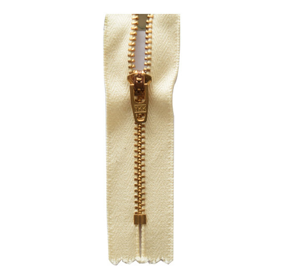 No. 3 Y Gold-Copper Tooth Closed-tail Zipper, GSN8 Semi-automatic Head (Full Cotton Belt)