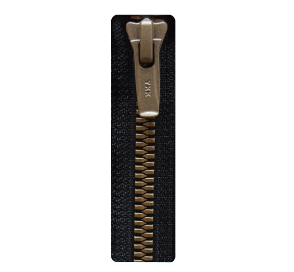 Metaluxe Metal-like Metal Zipper, Antique Copper