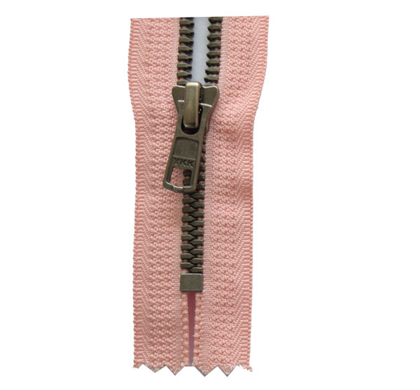Metaluxe No. 5 Metal Resin Closed-tail Zipper, Antique Silver Teeth