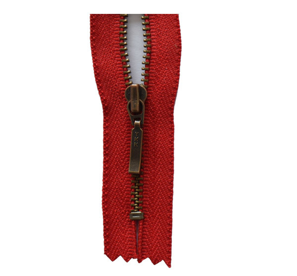 No. 3 green bronze closed tail zipper
