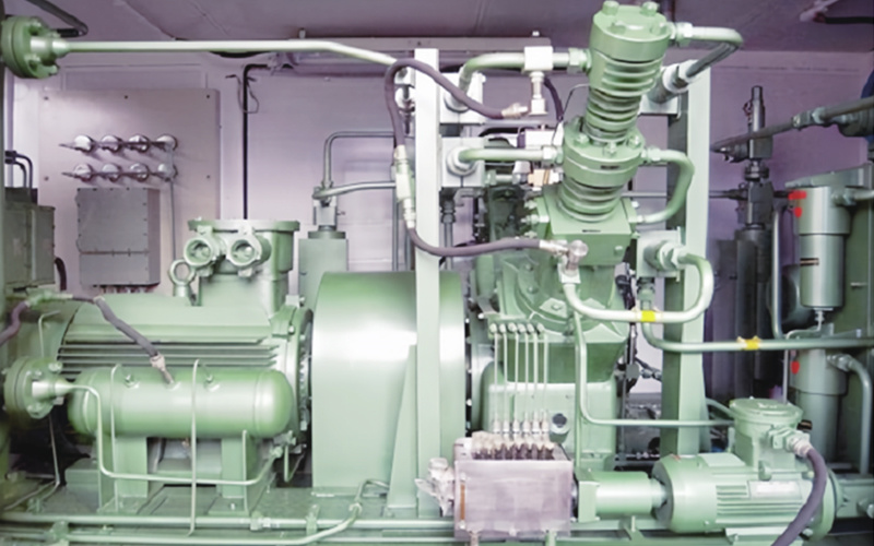 CNG sub station compressors