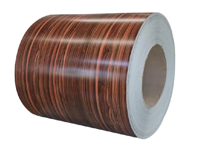 Wood-like colored aluminum coil