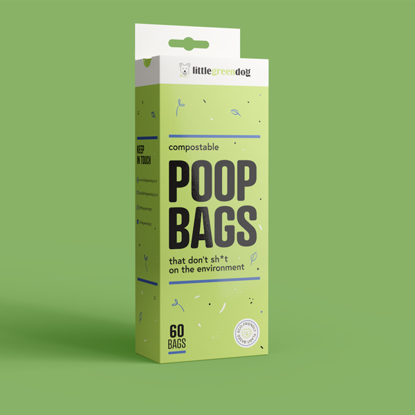 Compostable dog meat bag