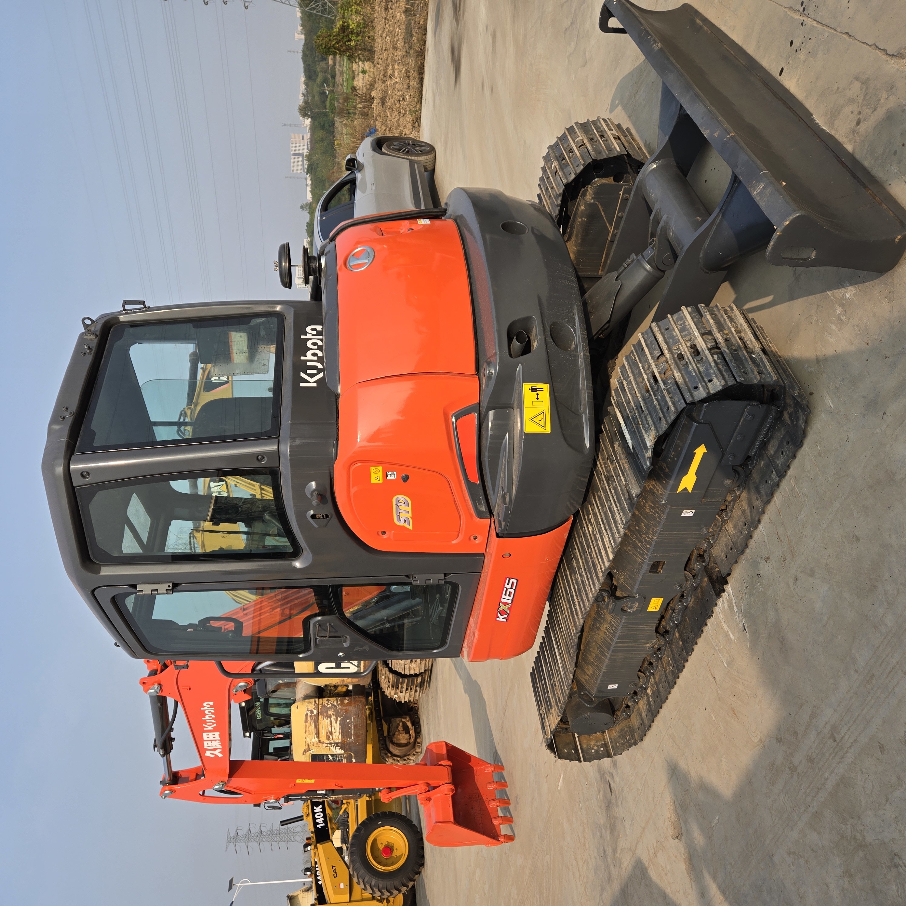 Used Kubota KX165 Mini Excavator 5.5 Ton Bulldozer Small Digger with Pump for Construction from Japan used kubota kx165excavator