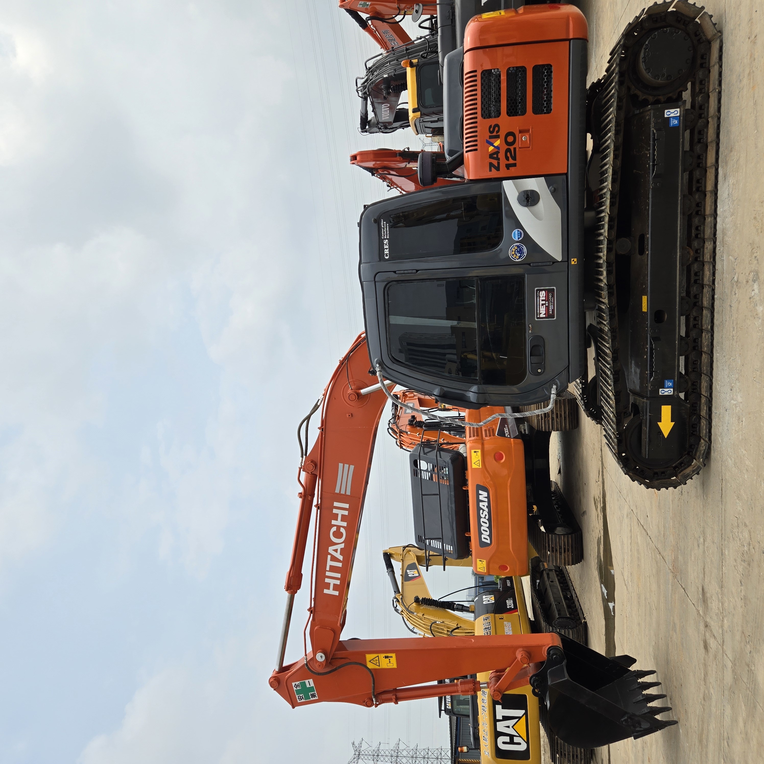 imported original hitachi zaxis120 construction machine used zx120 hitachi 120 excavator machinery