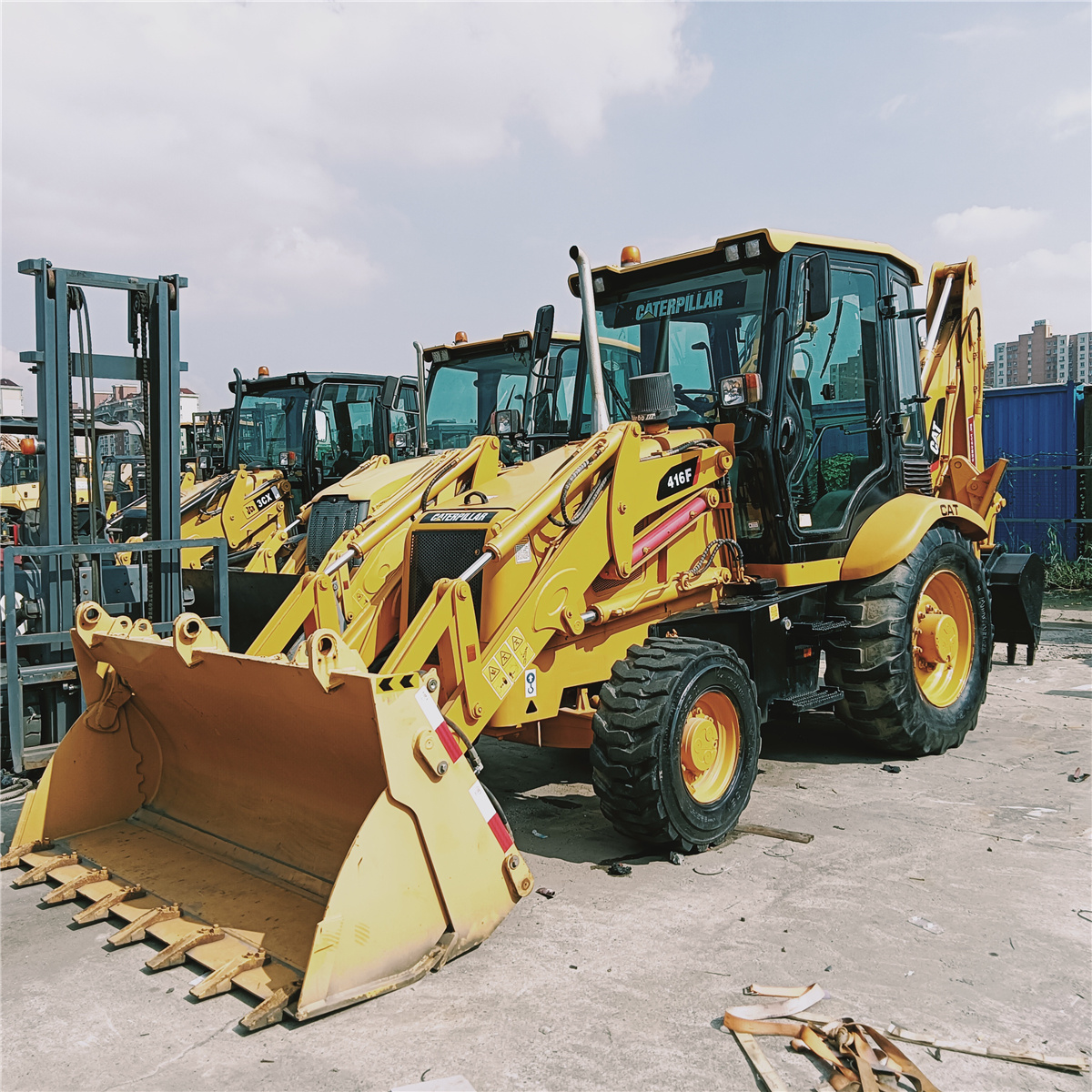 Used Backhoe Loader Wheel Caterpillar CAT 416F Backhoe Loader caterpillar machinery For Sale