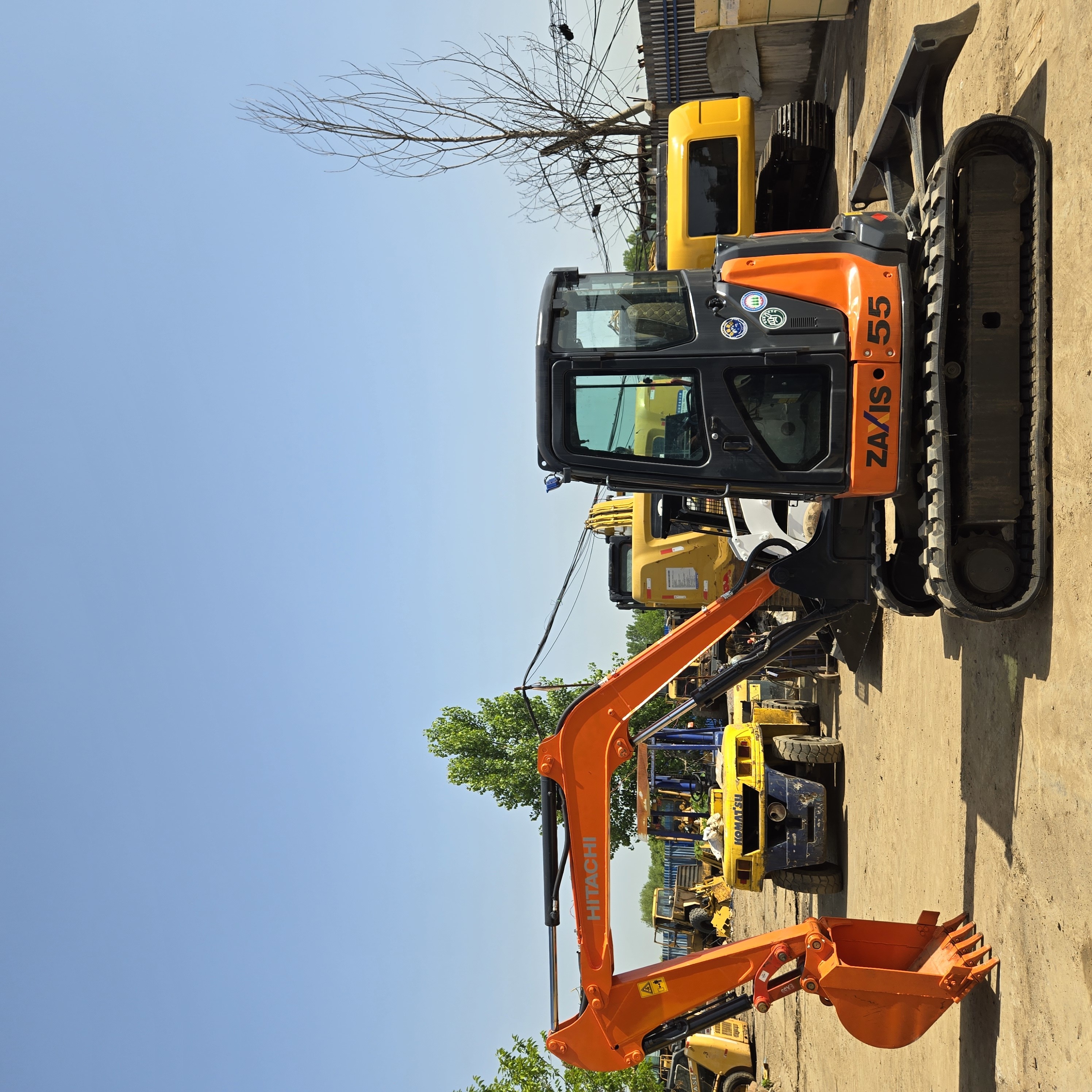 Used Japan original Hitachi  ZX55 5.5ton hydraulic crawler excavator cheap price for sale