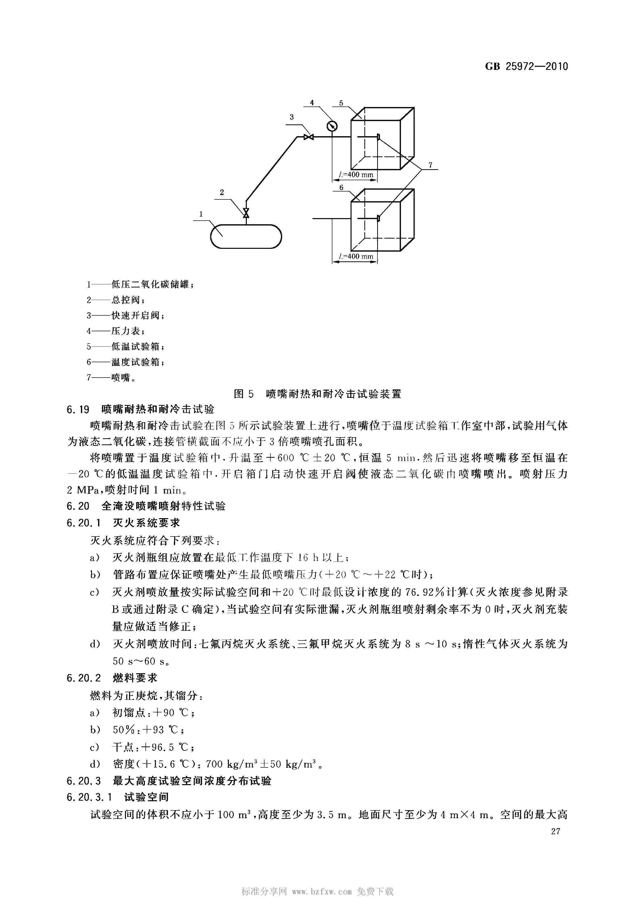 GB 25972-2010 氣體滅火系統(tǒng)及部件(正式版)