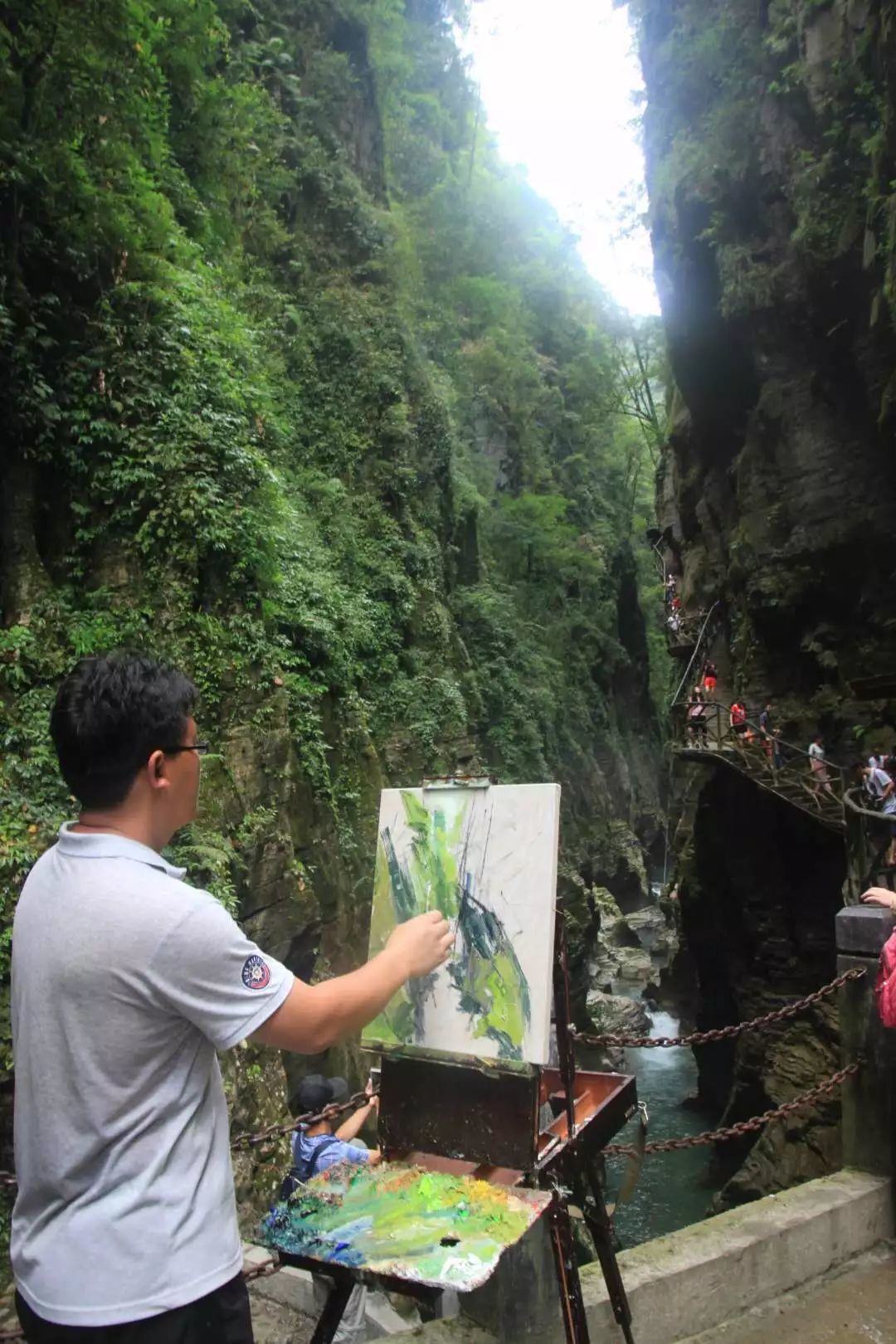 2018全国知名画家石门河景区大型采风活动
