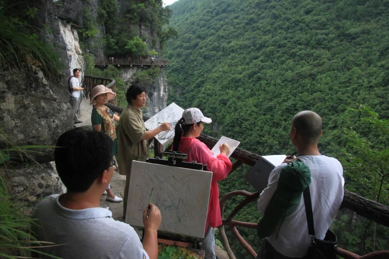 2018全国知名画家石门河景区大型采风活动
