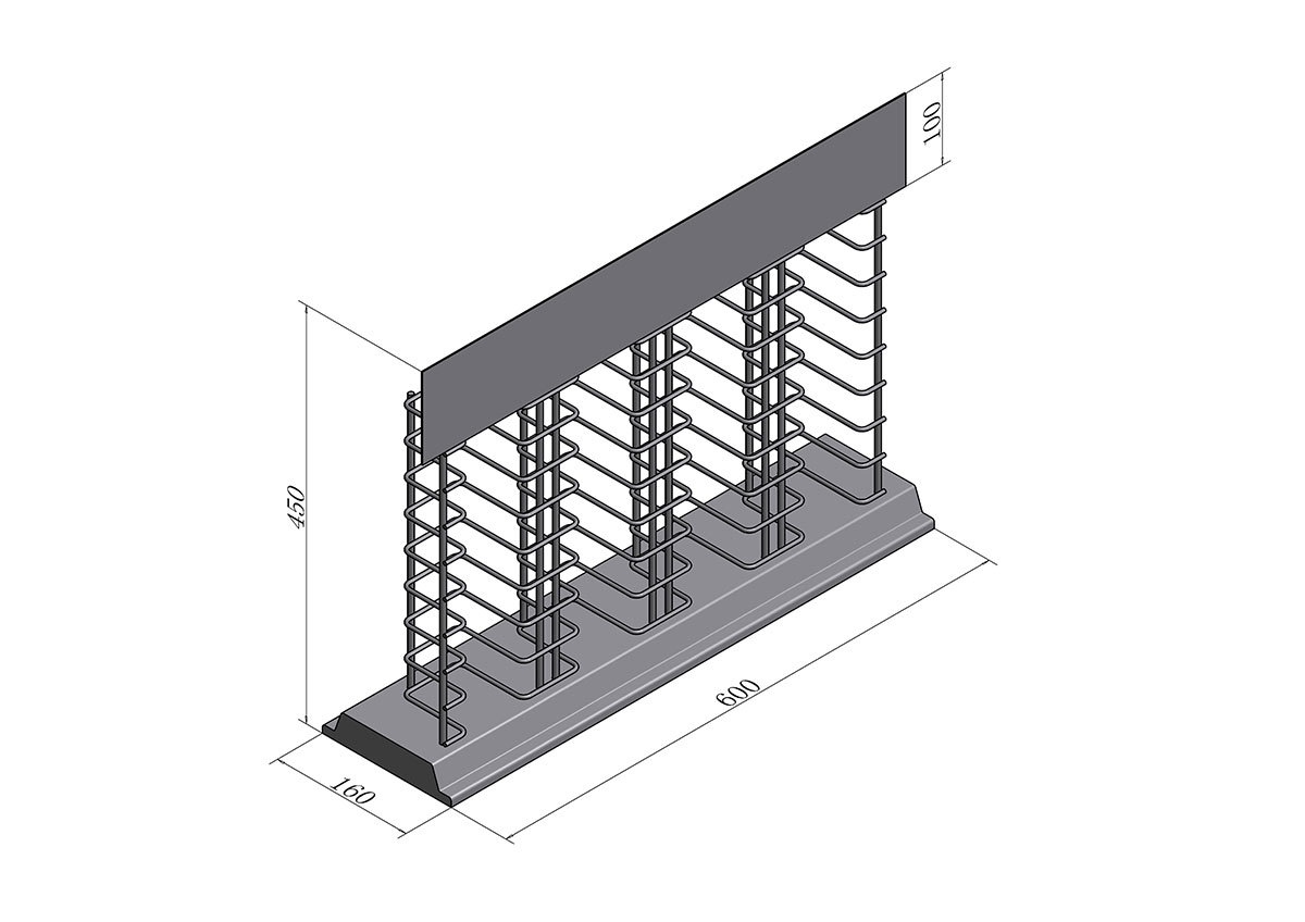 Simple marble tile stone sample wire display rack