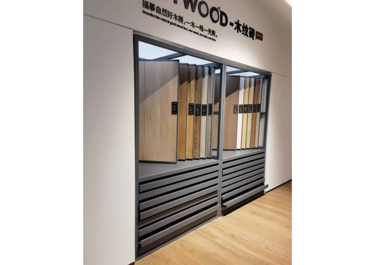 Best-selling indoor outdoor wood floor display stand