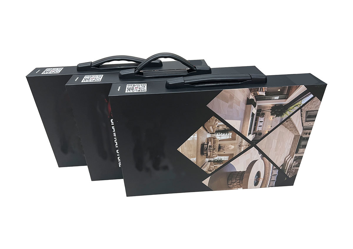 New cardboard sample book folding book suitable for quartz tile