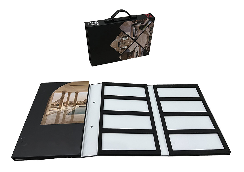 Sample box, MDF hand board panel