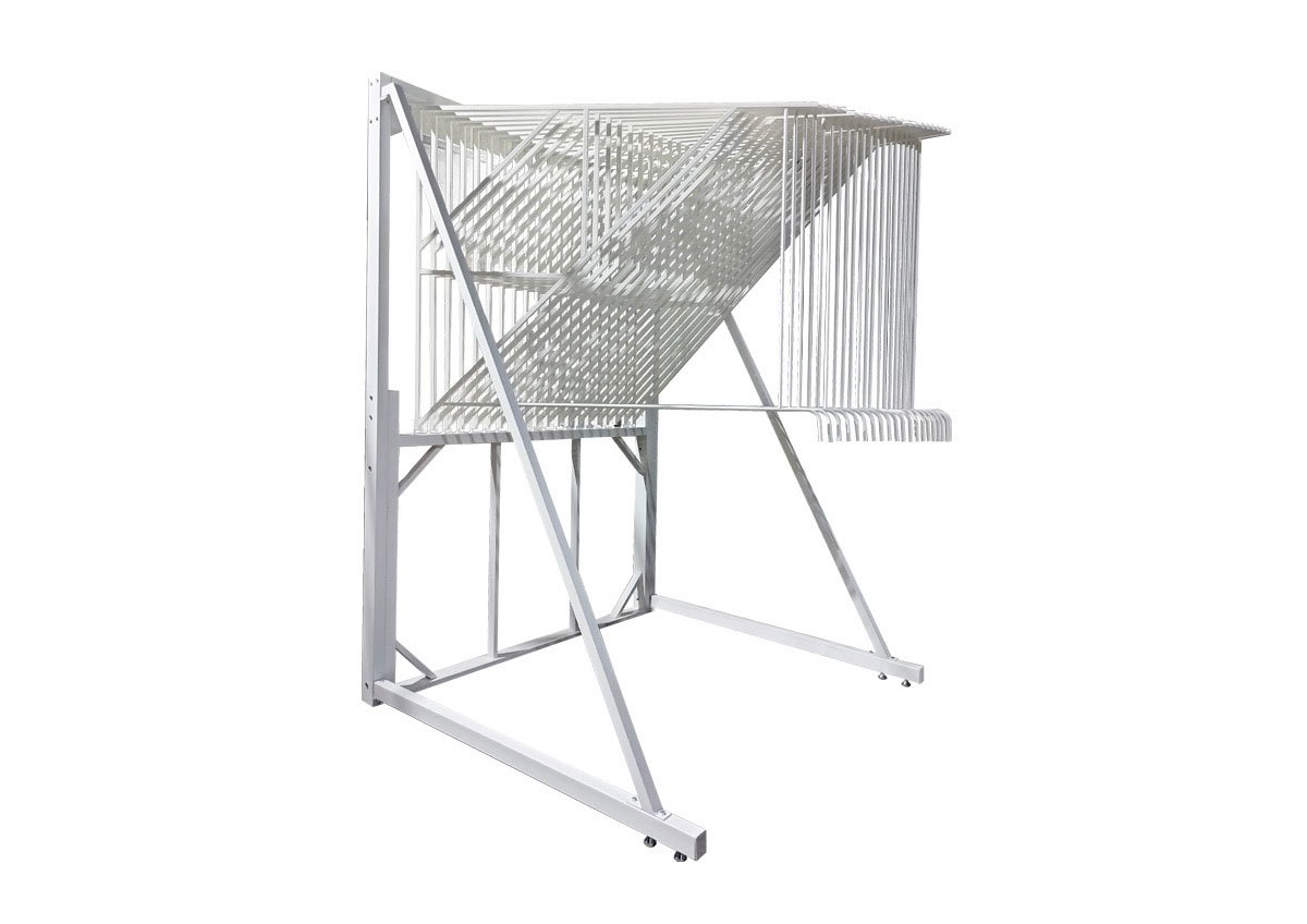 Large quality simple carpet turning rack storage carpet bracket