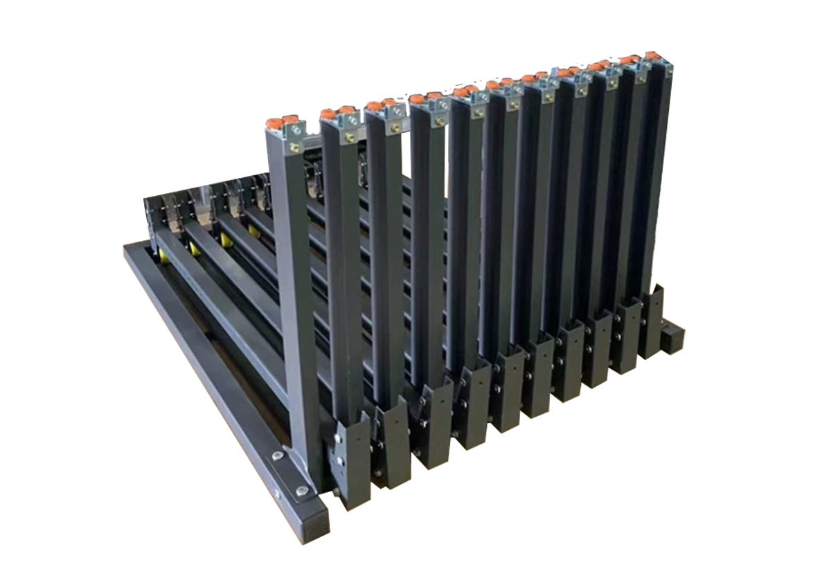 Customize high quality granite marble tile push-pull display shelf