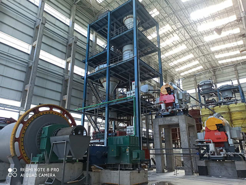 Wet type silica sand processing line