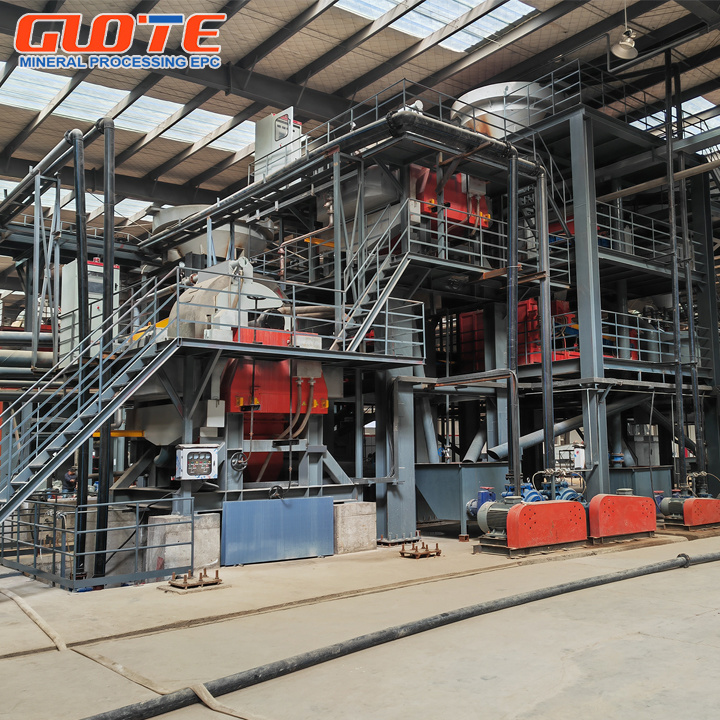 Wet type glass sand processing line