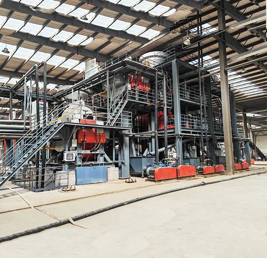 Wet type silica sand processing line