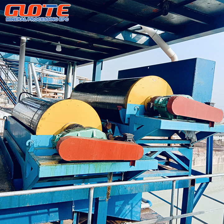 Permanent Magnetic Rotary Wet Drum Magnetic Separator